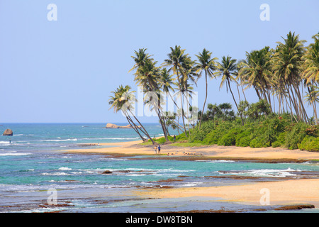 Sri Lanka, Galle, plage de Lighthouse Hotel, Banque D'Images