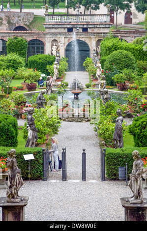 Jardins du Palazzo Pfanner, Lucca, Italie Banque D'Images