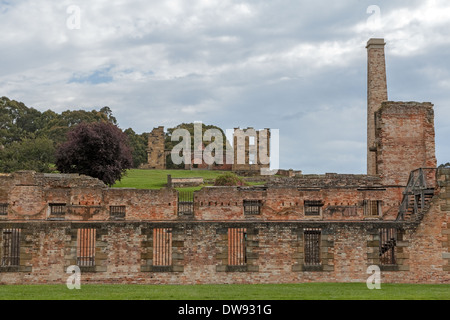 Vestiges du bâtiment de l'hôpital, Port Arthur, site historique, Tasmanie, Australie Banque D'Images