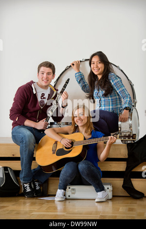 Les étudiants en musique à l'Université de Birmingham, UK Banque D'Images