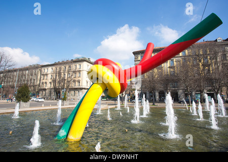 Stazione Nord Cadorna, Piazza Cadorna, Milano, Milan, Italie Banque D'Images