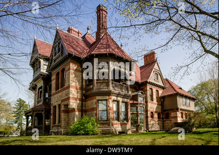 Harriet Beecher Stowe House et centre Hartford Connecticut Banque D'Images