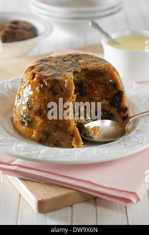 Figgy pudding. Fruits secs dessert traditionnel. UK Food Banque D'Images