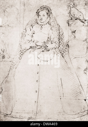 Elizabeth I, 1533 - 1603, reine d'Angleterre et l'Irlande. Banque D'Images