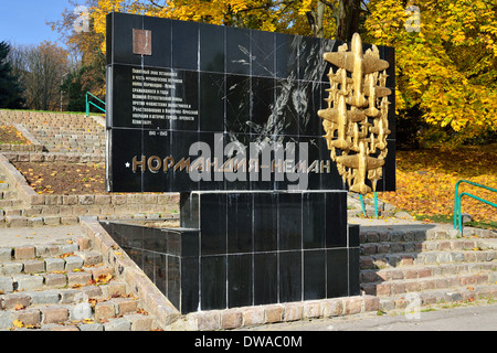 Monument aux pilotes du régiment Normandie - Niémen. Kaliningrad (Koenigsberg avant 1946), la Russie Banque D'Images