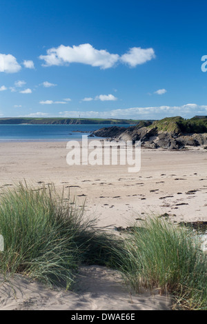 La plage de la Baie d'angle ouest West Wales Pembrokeshire UK Banque D'Images