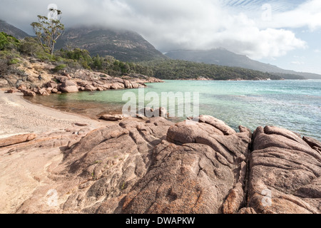 Honeymoon Bay, parc national de Freycinet, Tasmanie, Australie Banque D'Images