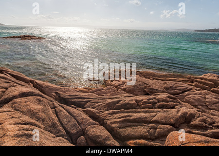 Honeymoon Bay, parc national de Freycinet, Tasmanie, Australie Banque D'Images