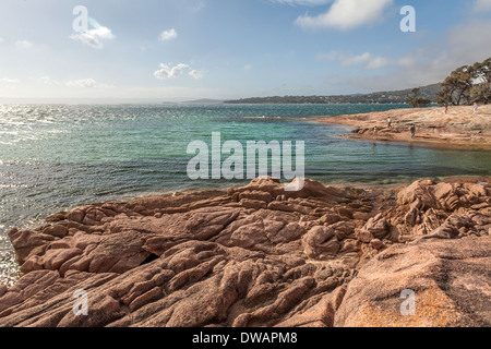 Honeymoon Bay, parc national de Freycinet, Tasmanie, Australie Banque D'Images