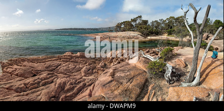 Honeymoon Bay, parc national de Freycinet, Tasmanie, Australie Banque D'Images