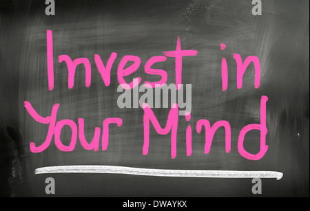 Investir dans votre esprit Concept Banque D'Images