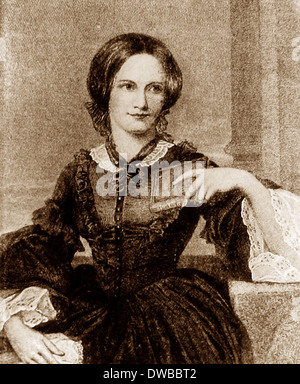 Charlotte Bronte période victorienne Banque D'Images