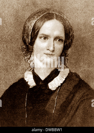 Charlotte Bronte période victorienne Banque D'Images