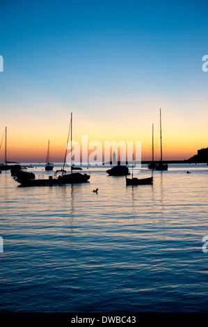 Sun set Mallorca Andraitx Banque D'Images