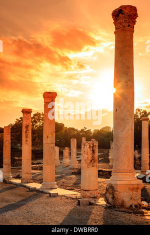 Ancienne ville de Beit She'an en Israël Banque D'Images