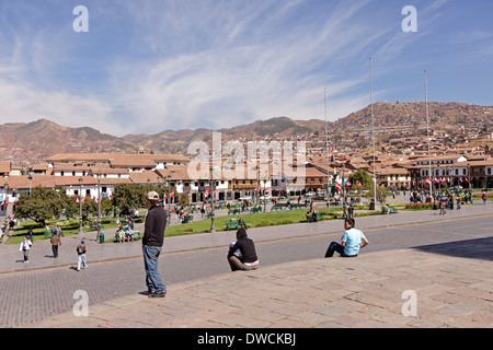 Plaza de Armas, Cuzco, Pérou, Amérique du Sud Banque D'Images