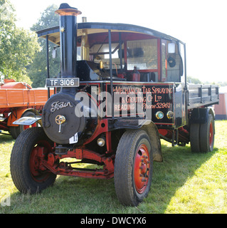 1930 camion vapeur Foden wagon 13764 TF3506 à 2012 rallye bedford Banque D'Images