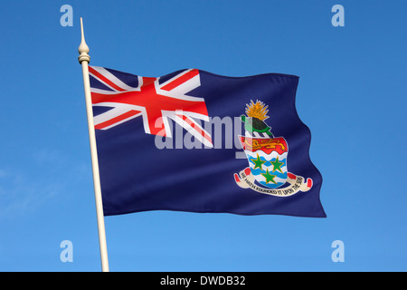 Le drapeau des Îles Caïmanes Banque D'Images