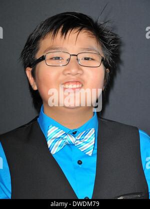 Los Angeles, CA, USA. 5Th Mar, 2014. Matthieu Zhang aux arrivées de mauvais mots Premiere, l'Arclight Cinerama Dome à Hollywood, Los Angeles, CA 5 mars 2014. Credit : Dee Cercone/Everett Collection/Alamy Live News Banque D'Images