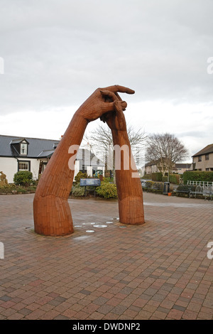 La grande danse est le titre de la pièce centrale de la sculpture en Gretna Green Banque D'Images