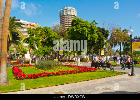 Parque Santa Catalina Park square, Las Palmas de Gran Canaria, Gran Canaria Island, les îles Canaries, Espagne, Europe Banque D'Images