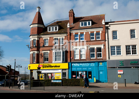 Vert de l'église ouest, centre-ville de Redditch, Worcestershire, Royaume-Uni Banque D'Images