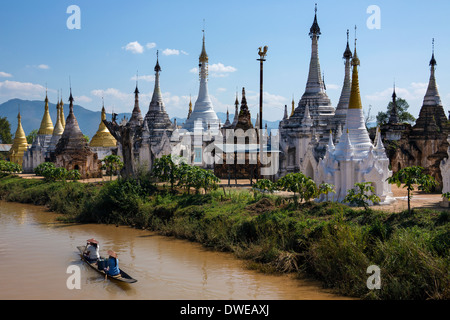 Ywama Paya Temple Bouddhiste - Inle Lake dans l'État Shan au Myanmar (Birmanie). Banque D'Images