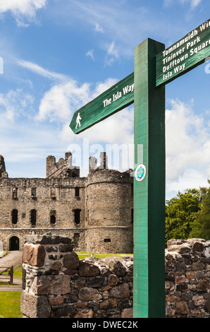 Château Balvenie à Dufftown dans Moray , l'Écosse. Banque D'Images