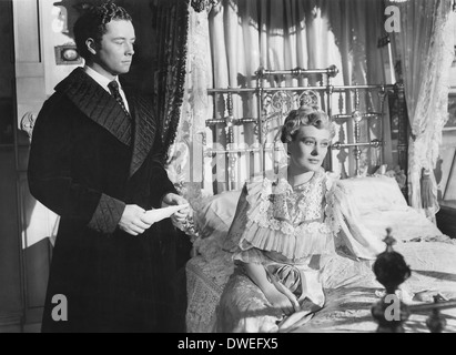 Tim Holt et Dolores Costello, sur-ensemble du film, 'Le Magnifique' Ambersons réalisé par Orson Welles, 1942 Banque D'Images