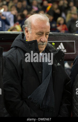 Vicente Del Bosque (ESP), 5 mars 2014 - Football : match amical entre l'Espagne 1-0 Italie au stade Vicente Calderon à Madrid, Espagne. (Photo par Photo par Maurizio Borsari/AFLO) Banque D'Images