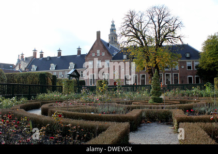 Prinsenhof & Prinsentuin (17e siècle et les jardins de la cour du prince) dans le centre historique de Groningen, Pays-Bas Banque D'Images