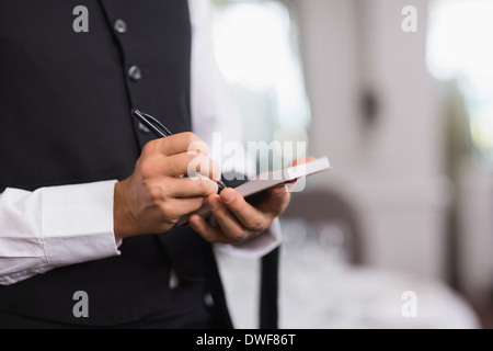 Prendre une commande de serveur Banque D'Images