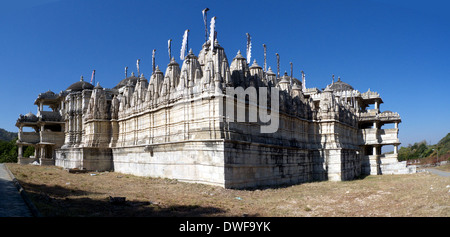 Le temple Jain de Ranakpur, Rajasthan, Inde N. Banque D'Images