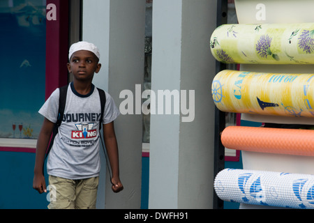 Muslim à Saint Denis. La capitale de l'île de la réunion de la ville cosmopolite de Saint Denis. L'histoire de Saint-Denis datant Banque D'Images