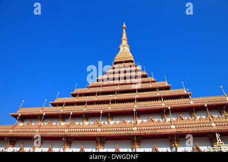 Thaïlande temple du sanctuaire d'Or,Wat nong wang dans Khonkaen. Banque D'Images