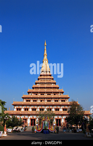 Thaïlande temple du sanctuaire d'Or,Wat nong wang dans Khonkaen. Banque D'Images