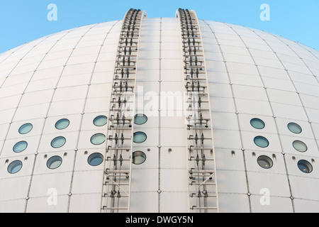 Skyview pistes sur l'Ericsson Globe Arena ('Globen'), à Stockholm, en Suède. Banque D'Images