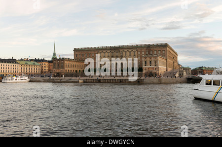 Le Palais Royal, à Gamla Stan, la vieille ville de Stockholm, Suède. Banque D'Images