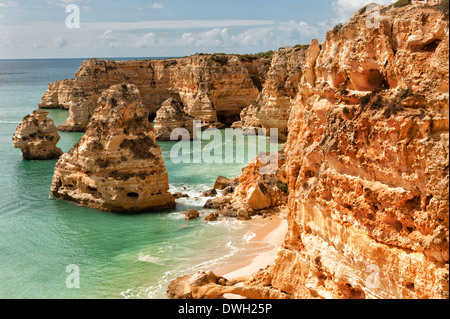 Praia da Marinha, Carvoeiro Banque D'Images