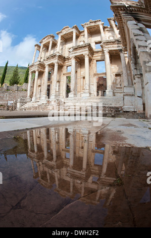 Bibliothèque de Celsus, Ephèse Banque D'Images