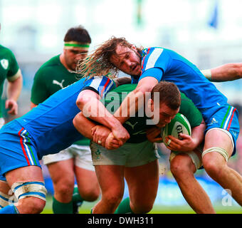 Dublin, Irlande. 05Th Mar, 2014. Jack McGrath (Irlande) lecteurs de la ligne lors de la RBS 6 Nations match entre l'Irlande et l'Italie, à l'Aviva Stadium de Dublin : Action Crédit Plus Sport/Alamy Live News Banque D'Images