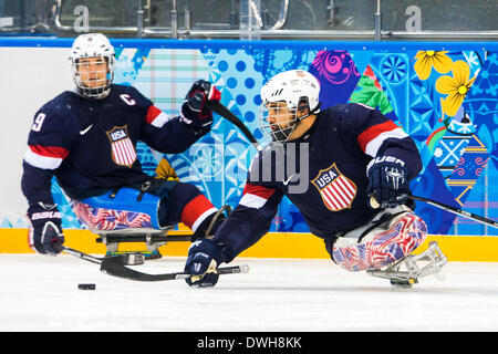 Sochi, Russie. Mar 8, 2014. Landeross Nikko en action lors du match contre l'équipe italienne. © Mauro Ujetto/NurPhoto ZUMAPRESS.com/Alamy/Live News Banque D'Images