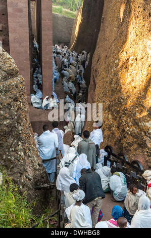 Bete Medhane Alem, Lalibela Banque D'Images