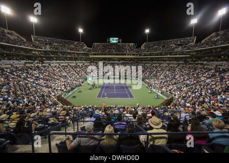 Los Angeles, Californie, USA. Mar 8, 2014. Le BNP Paribas Open de tennis le samedi 8 mars 2014, à Indian Wells, en Californie. Ringo : crédit Chiu/ZUMAPRESS.com/Alamy Live News Banque D'Images