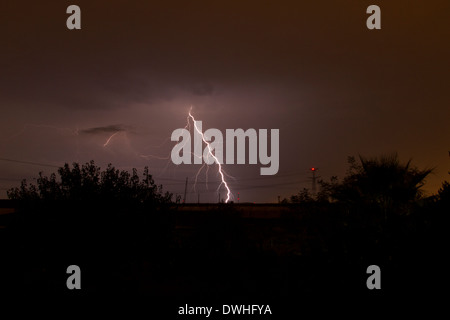 Orage. Photographié en Israël Banque D'Images