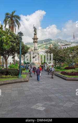 Quito - place de l'indépendance Banque D'Images