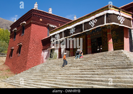 Monastère de Drepung, près de Lhassa dans la région autonome du Tibet en Chine Banque D'Images