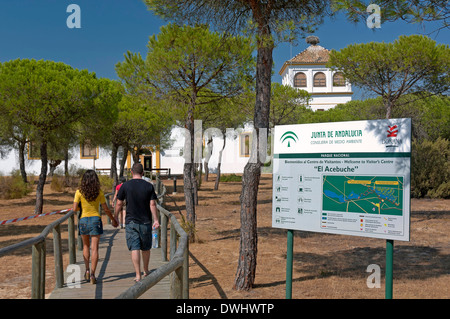 Centre de visiteurs, El Acebuche Parc National de Donana, Almonte, province de Huelva, Andalousie, Espagne, Europe Banque D'Images