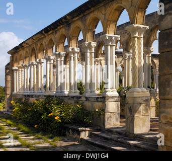 Les ruines du cloître sur Paradise Island aux Bahamas dans les Caraïbes. Banque D'Images