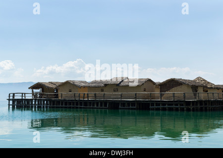 Musée sur l'eau dans la baie de Os, Ohrid, Macédoine Banque D'Images